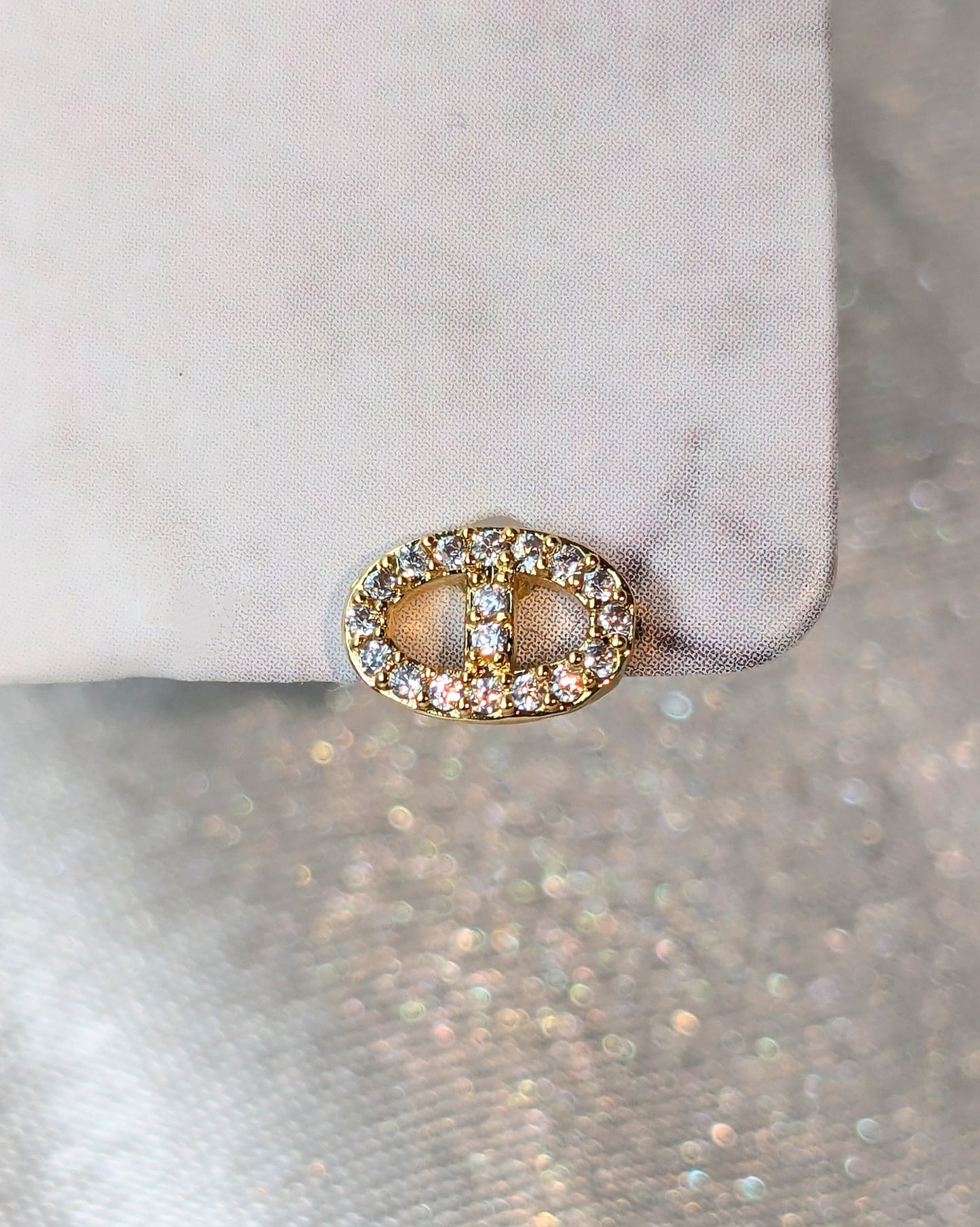 Piercing oreille strass oxyde de ziconium