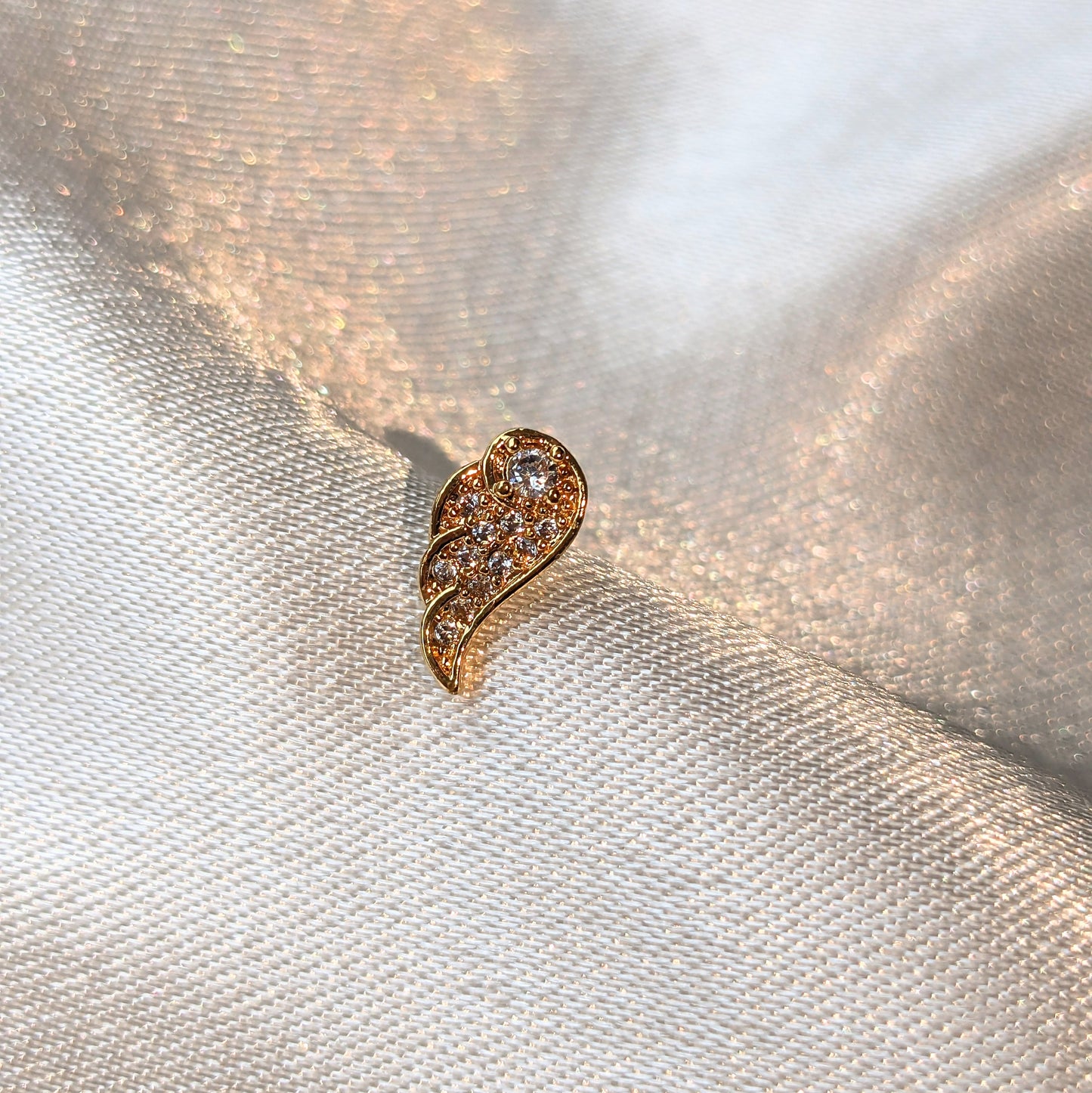 Piercing d'oreille aile ange