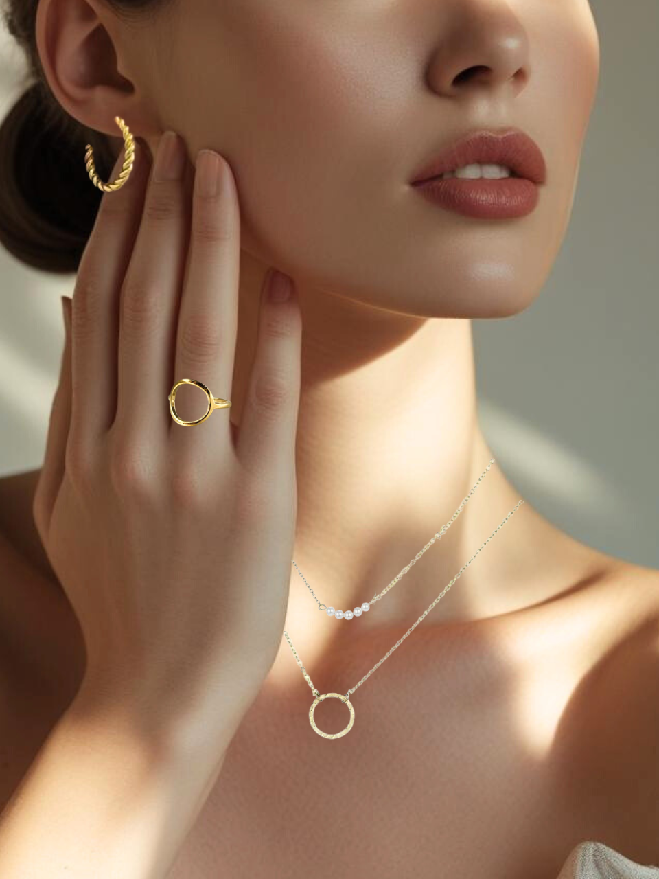 Ensemble de bijoux parure cercle