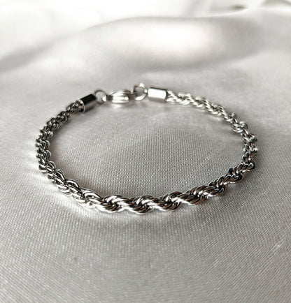 Bracelet maille argent femme