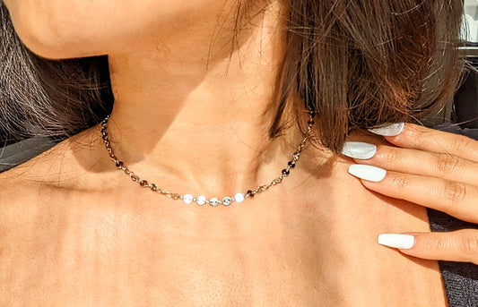 Collier maillon argent