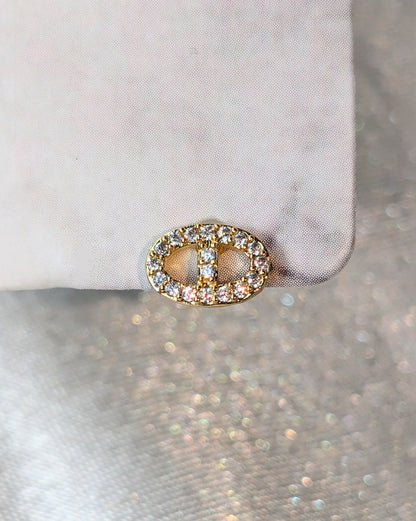 Piercing oreille strass oxyde de ziconium